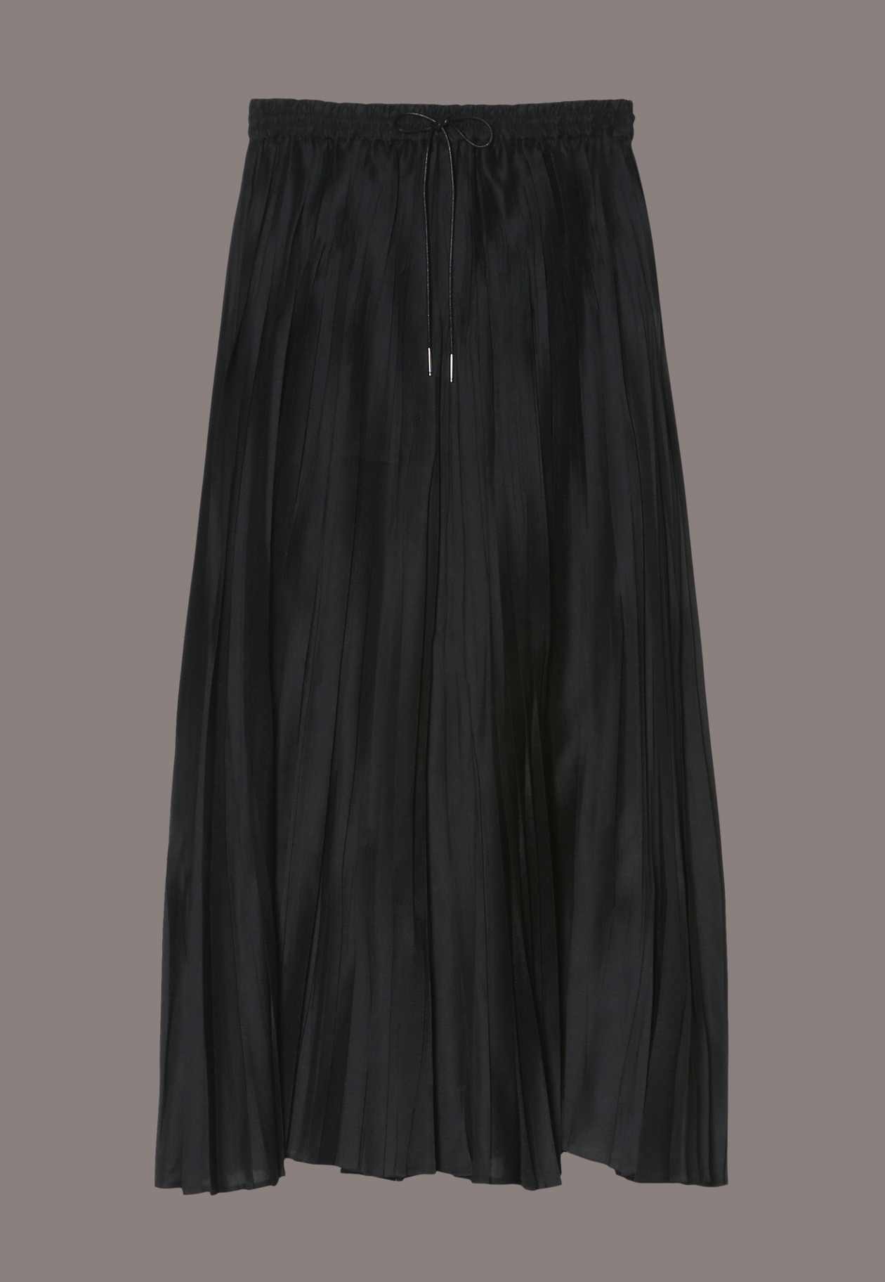 オーガンジーランダムプリーツスカート 詳細画像 Black 1
