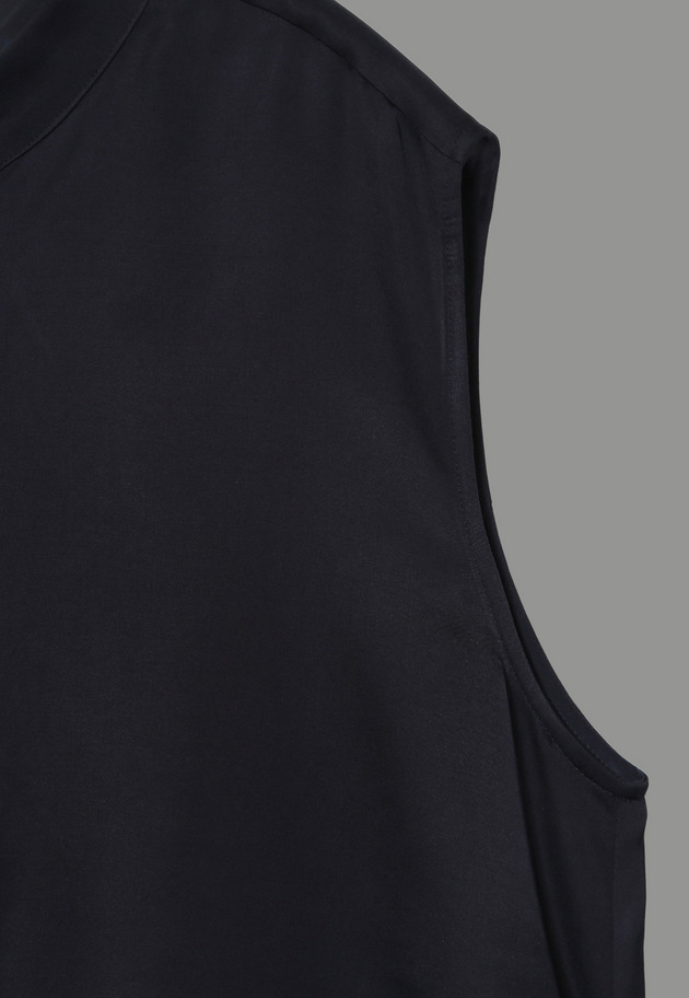 サテンノースリーブブラウス 詳細画像 Navy 9