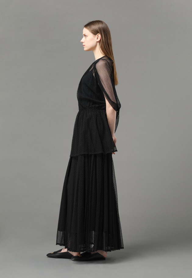 MESH CIRCULAR SKIRT 詳細画像 Black 7