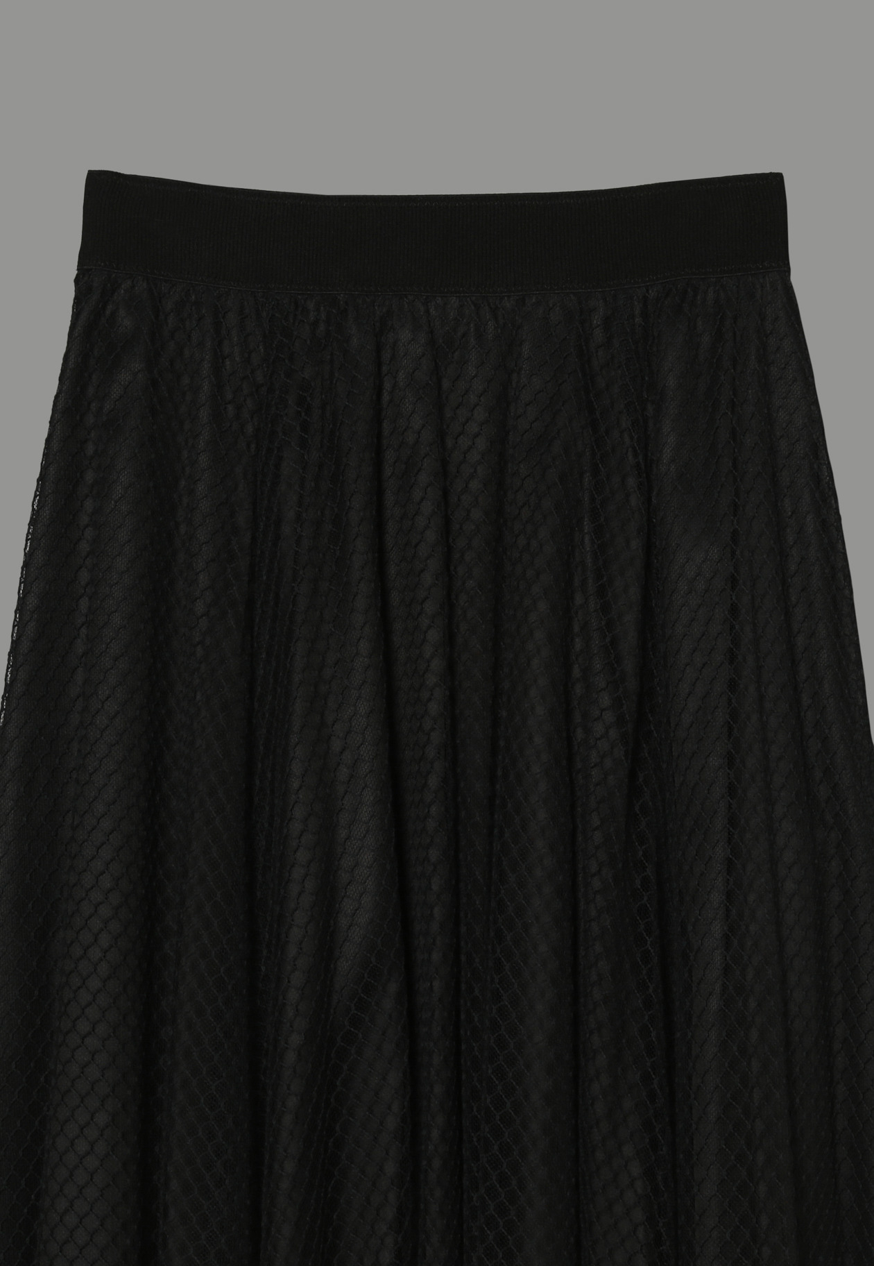 MESH CIRCULAR SKIRT 詳細画像 Black 3