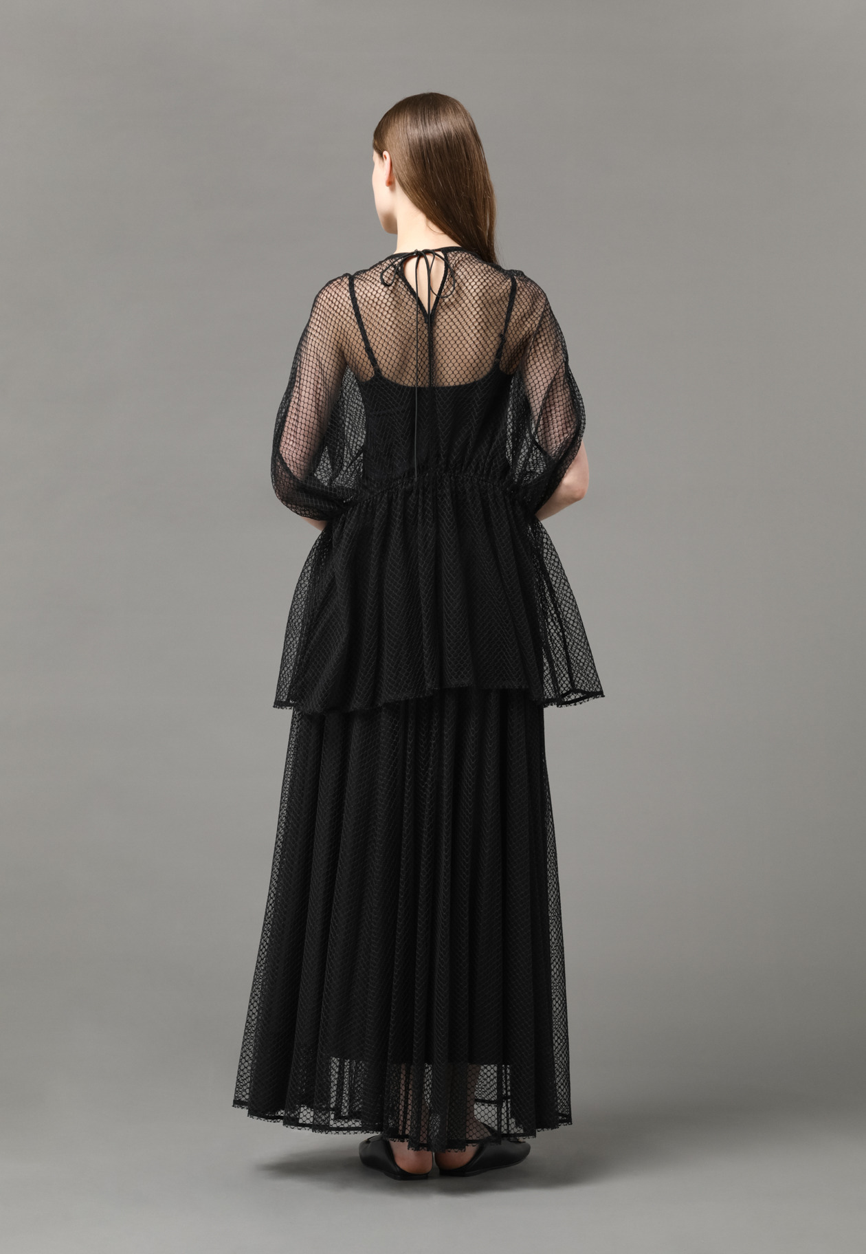 MESH CIRCULAR SKIRT 詳細画像 Black 8