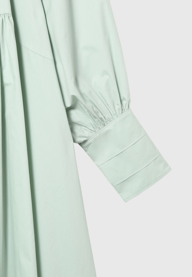 COTTON GATHERED DRESS 詳細画像 Green 10
