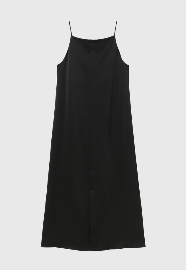 SATIN GEORGETTES DRESS 詳細画像 Black 7
