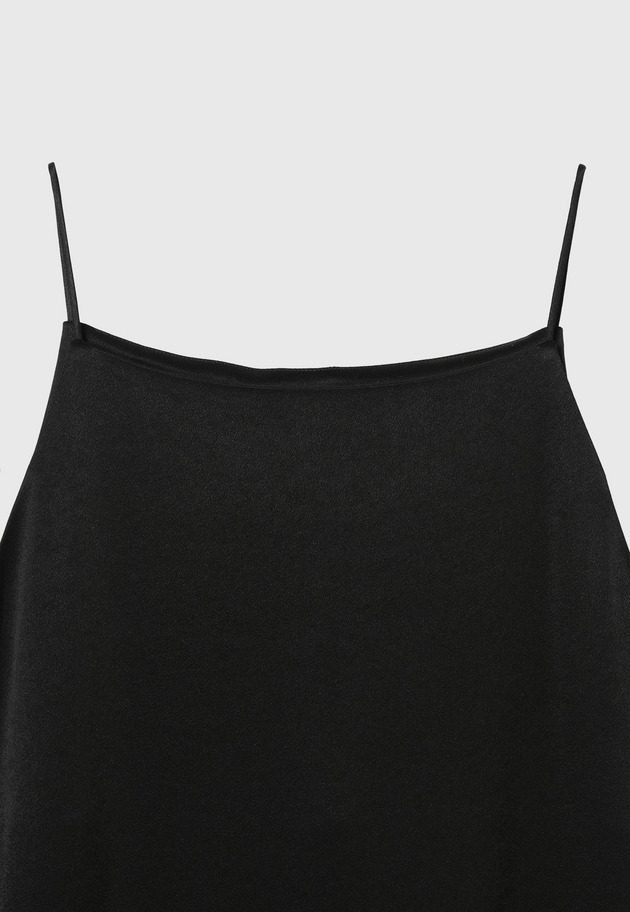 SATIN GEORGETTES DRESS 詳細画像 Black 8