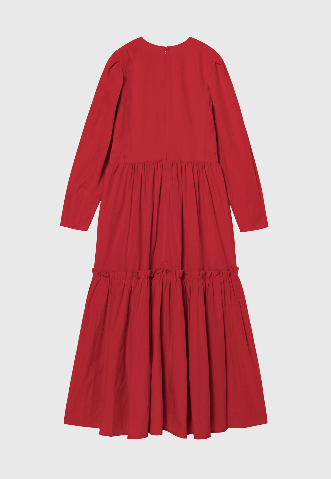 COTTON TIERED DRESS 詳細画像 Red 5