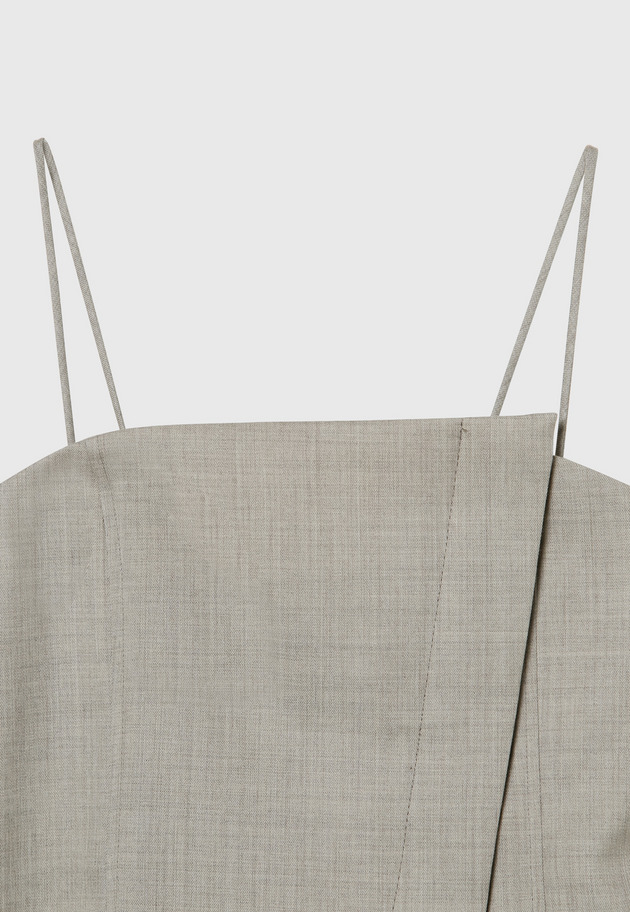 WOOL TWILL BUSTIER 詳細画像 Beige 3