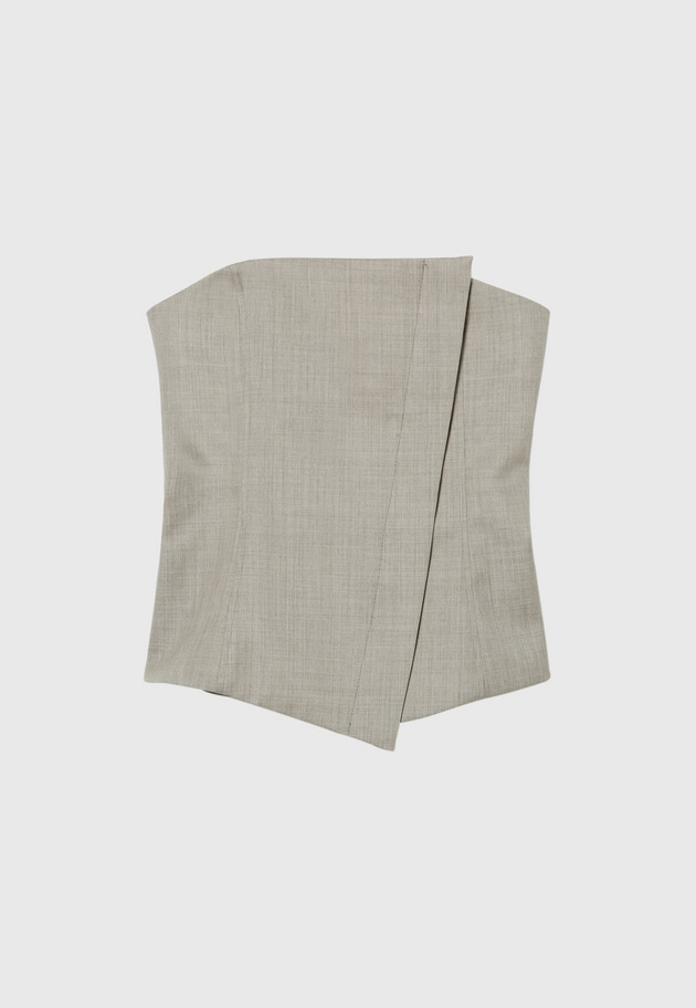 WOOL TWILL BUSTIER 詳細画像 Beige 9