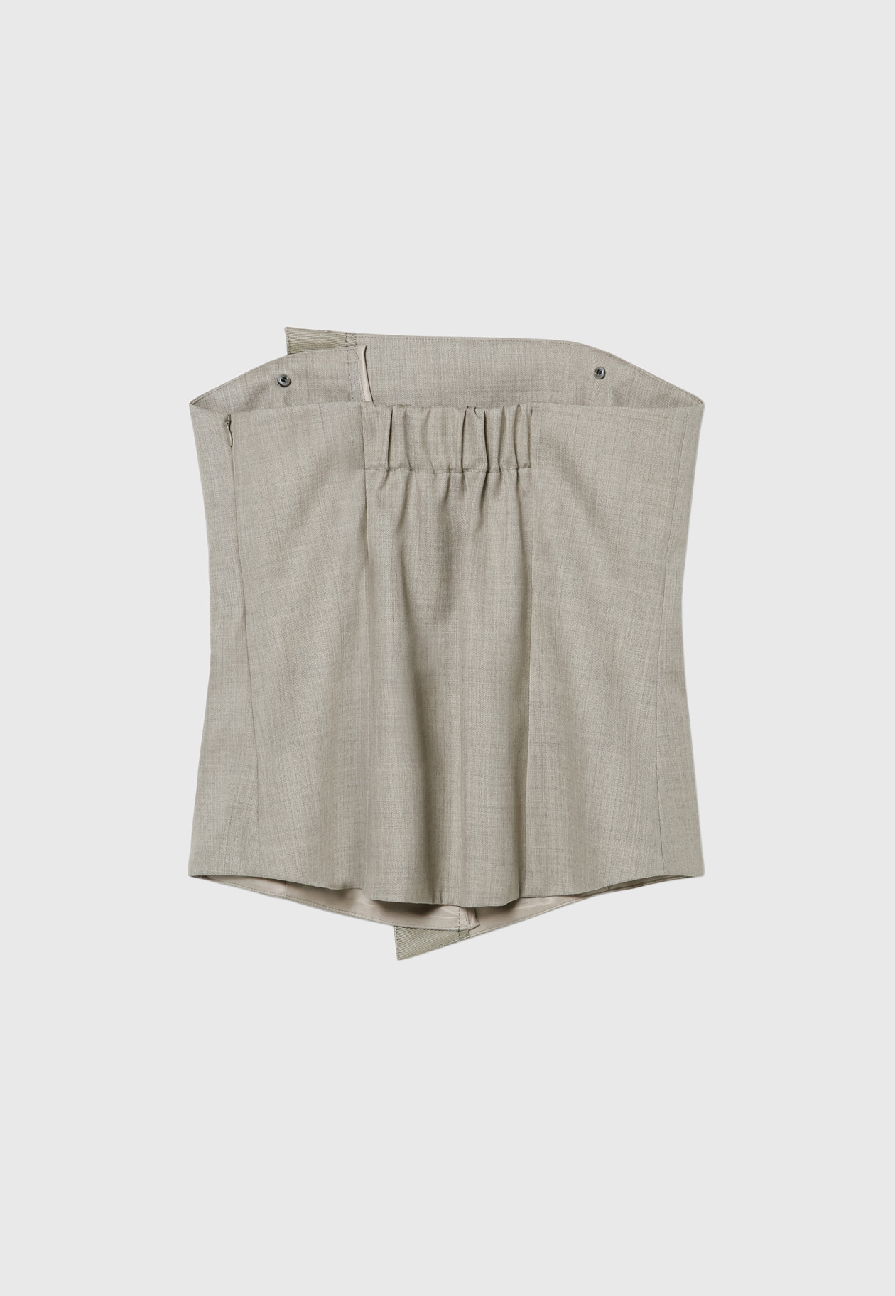 WOOL TWILL BUSTIER 詳細画像 Beige 10