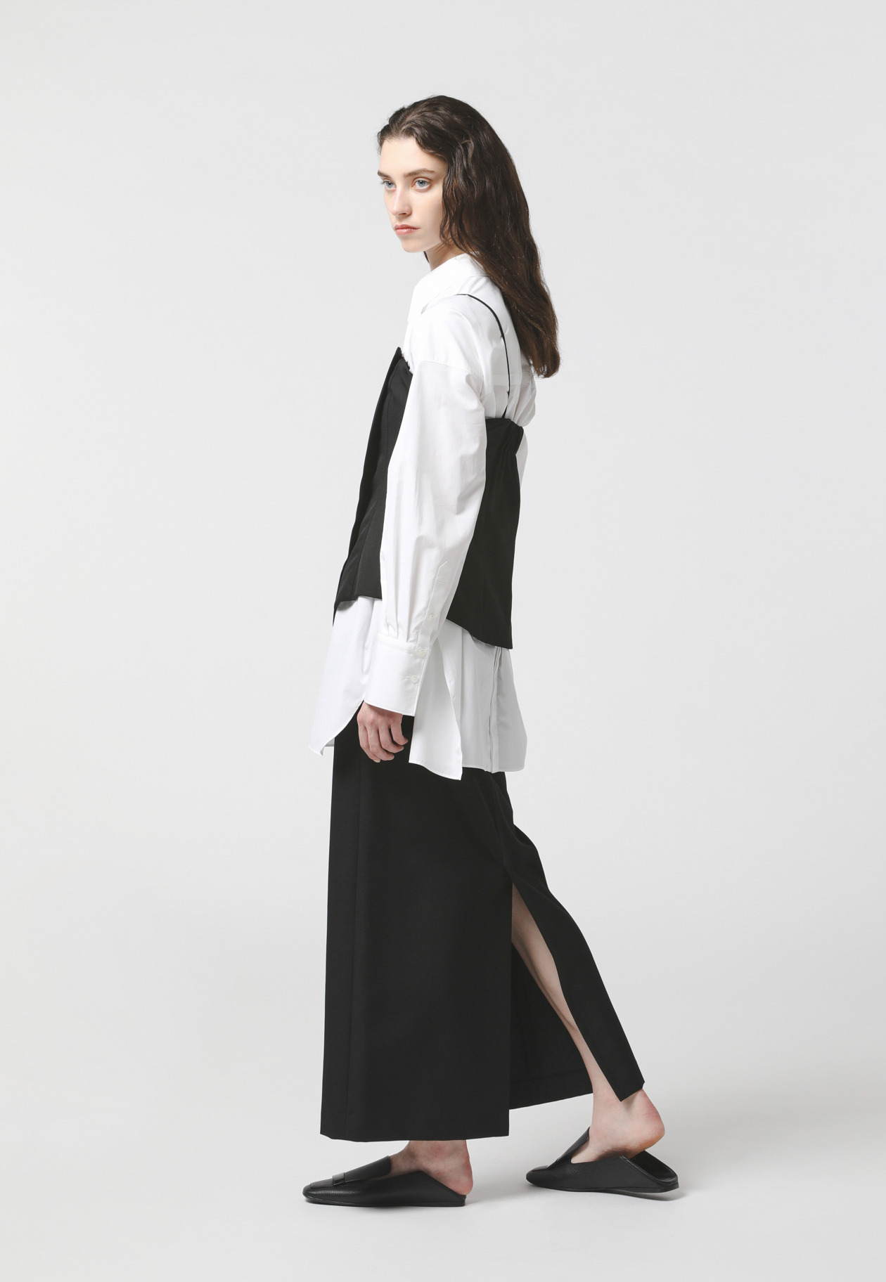 WOOL TWILL BUSTIER 詳細画像 Black 2