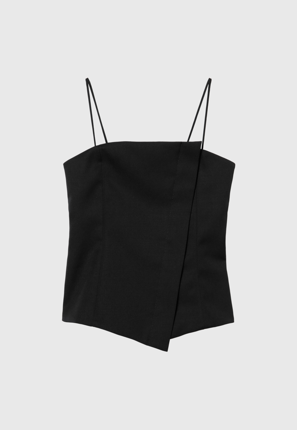 WOOL TWILL BUSTIER 詳細画像 Black 6