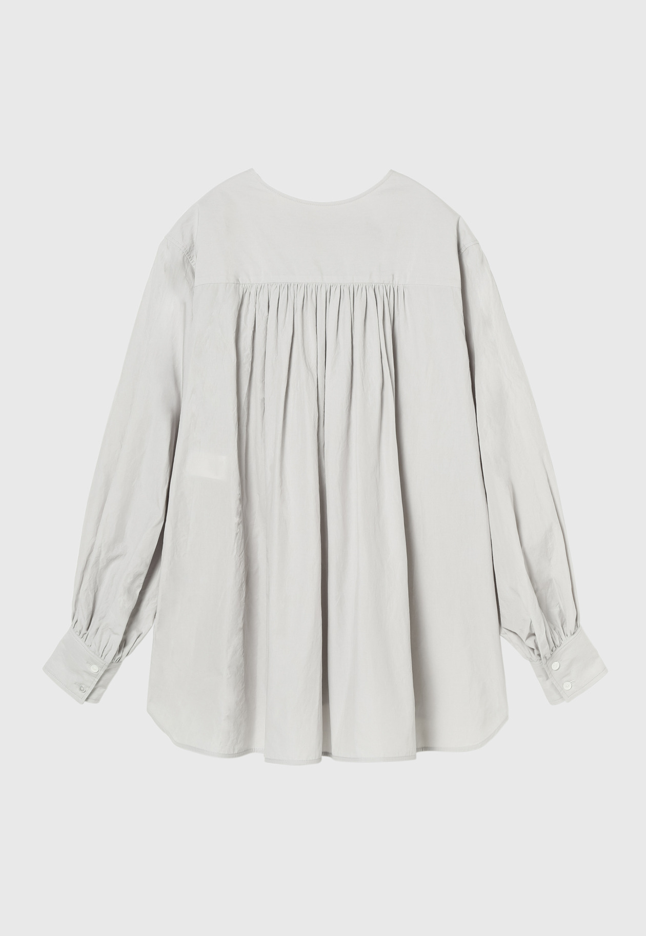 FRONT W RUFFLE SHIRT 詳細画像 Gray 6