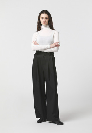 WOOL TWILL PANTS