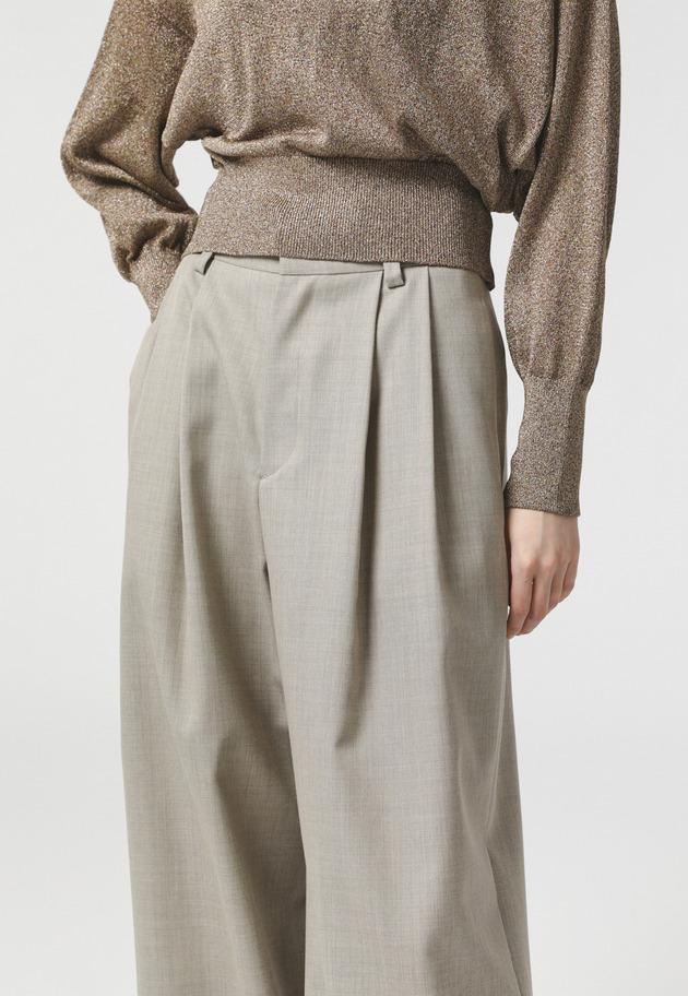 WOOL TWILL PANTS 詳細画像 Beige 4