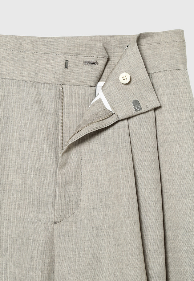 WOOL TWILL PANTS 詳細画像 Beige 8