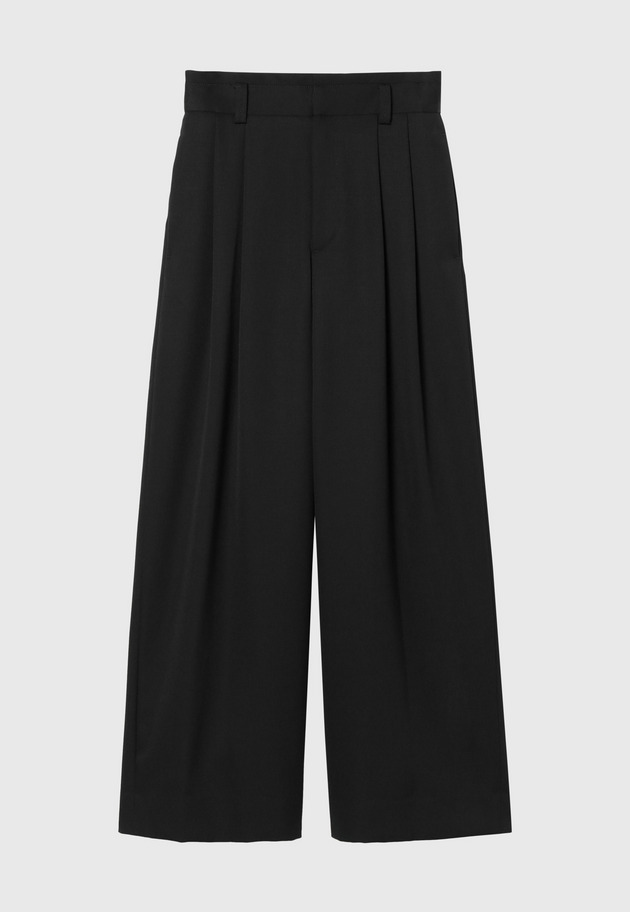 WOOL TWILL PANTS 詳細画像 Black 7