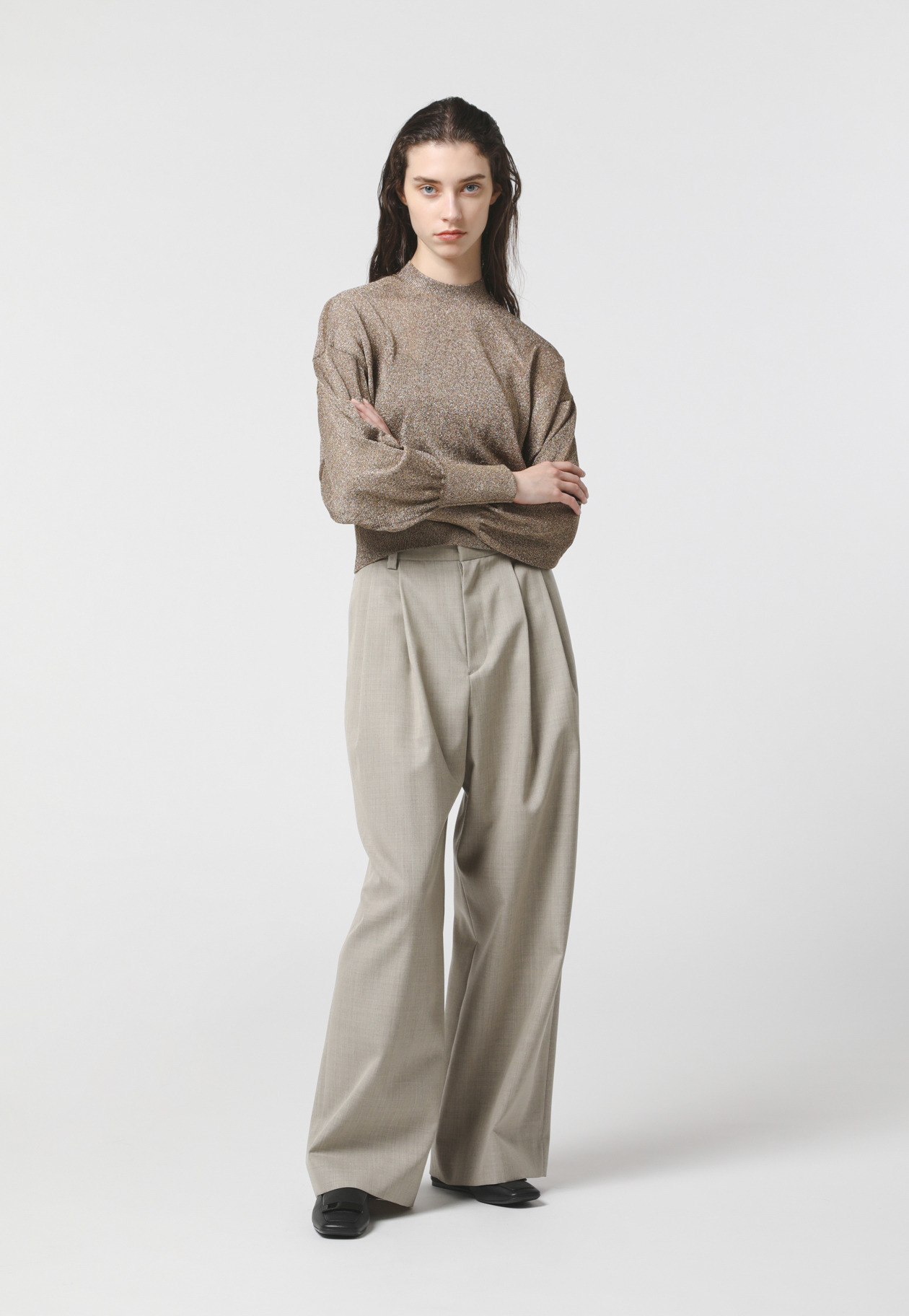 WOOL TWILL PANTS 詳細画像 Beige 1