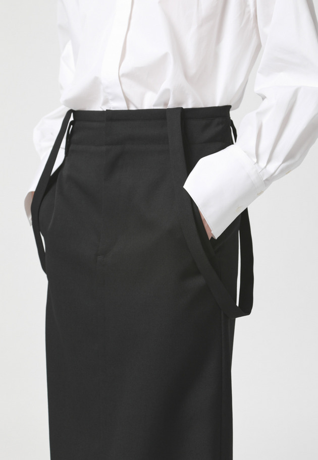 WOOL TWILL SKIRT 詳細画像 Black 2
