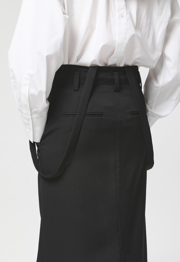 WOOL TWILL SKIRT 詳細画像 Black 3