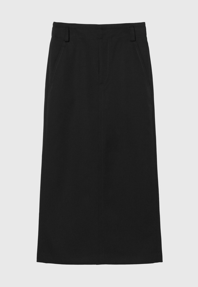 WOOL TWILL SKIRT 詳細画像 Black 7