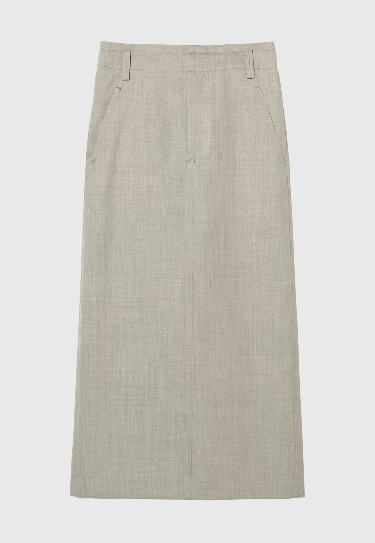 WOOL TWILL SKIRT 詳細画像 Beige 1