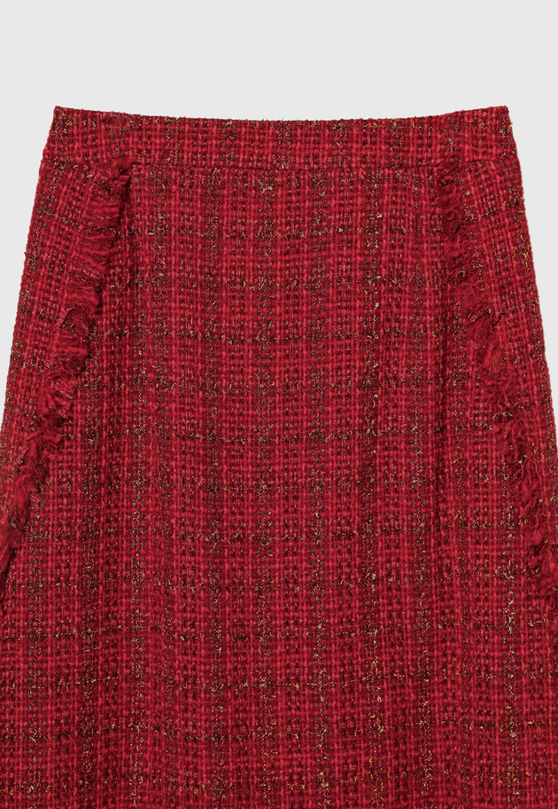 CHECK TWEED SKIRT 詳細画像 Red 7