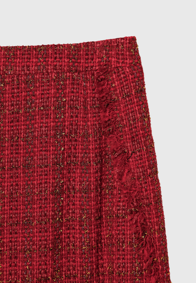 CHECK TWEED SKIRT 詳細画像 Red 8