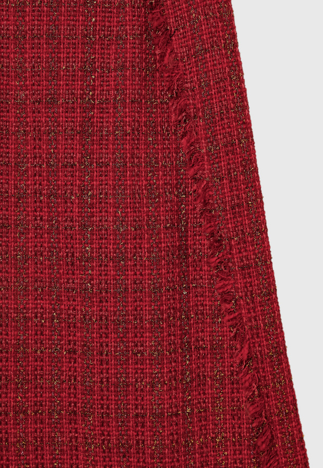CHECK TWEED SKIRT 詳細画像 Red 9
