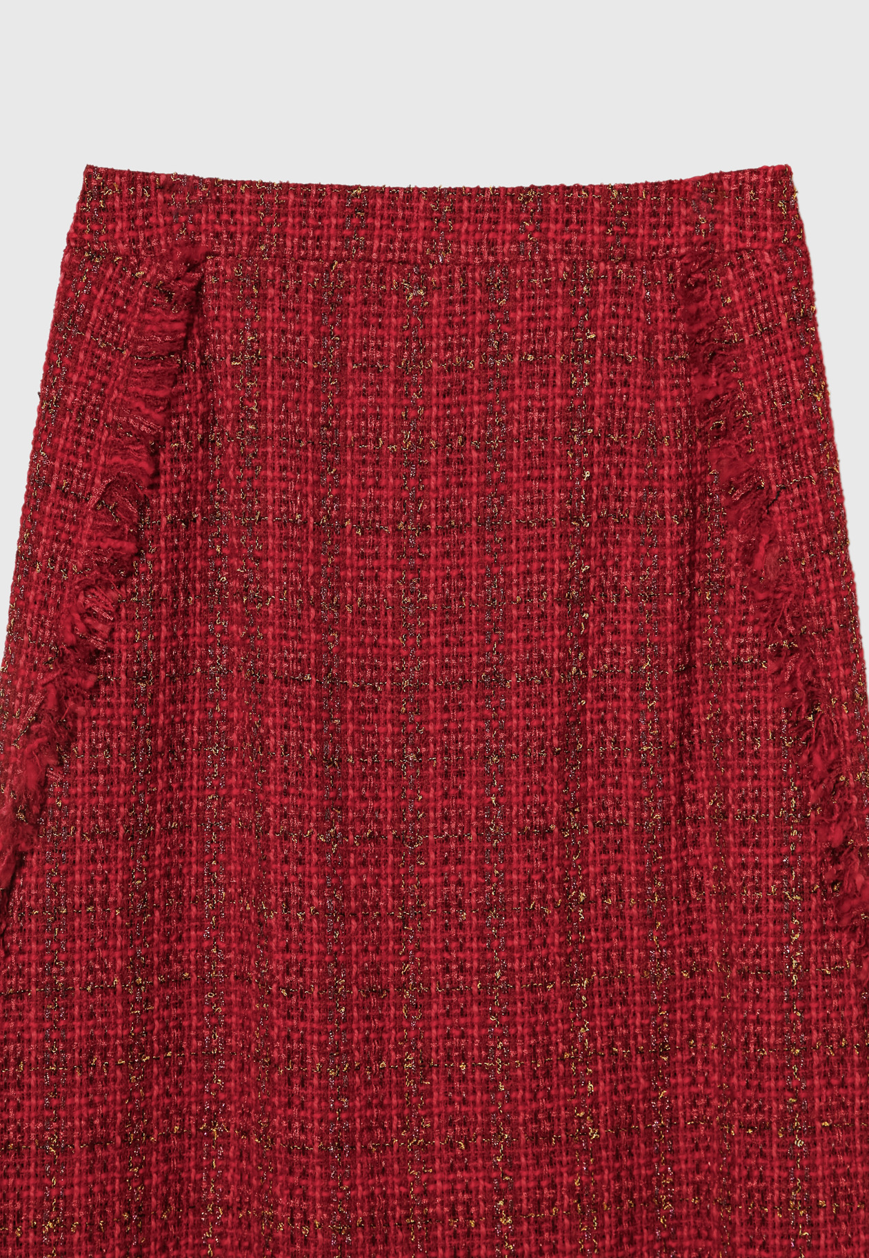 CHECK TWEED SKIRT 詳細画像 Red 7