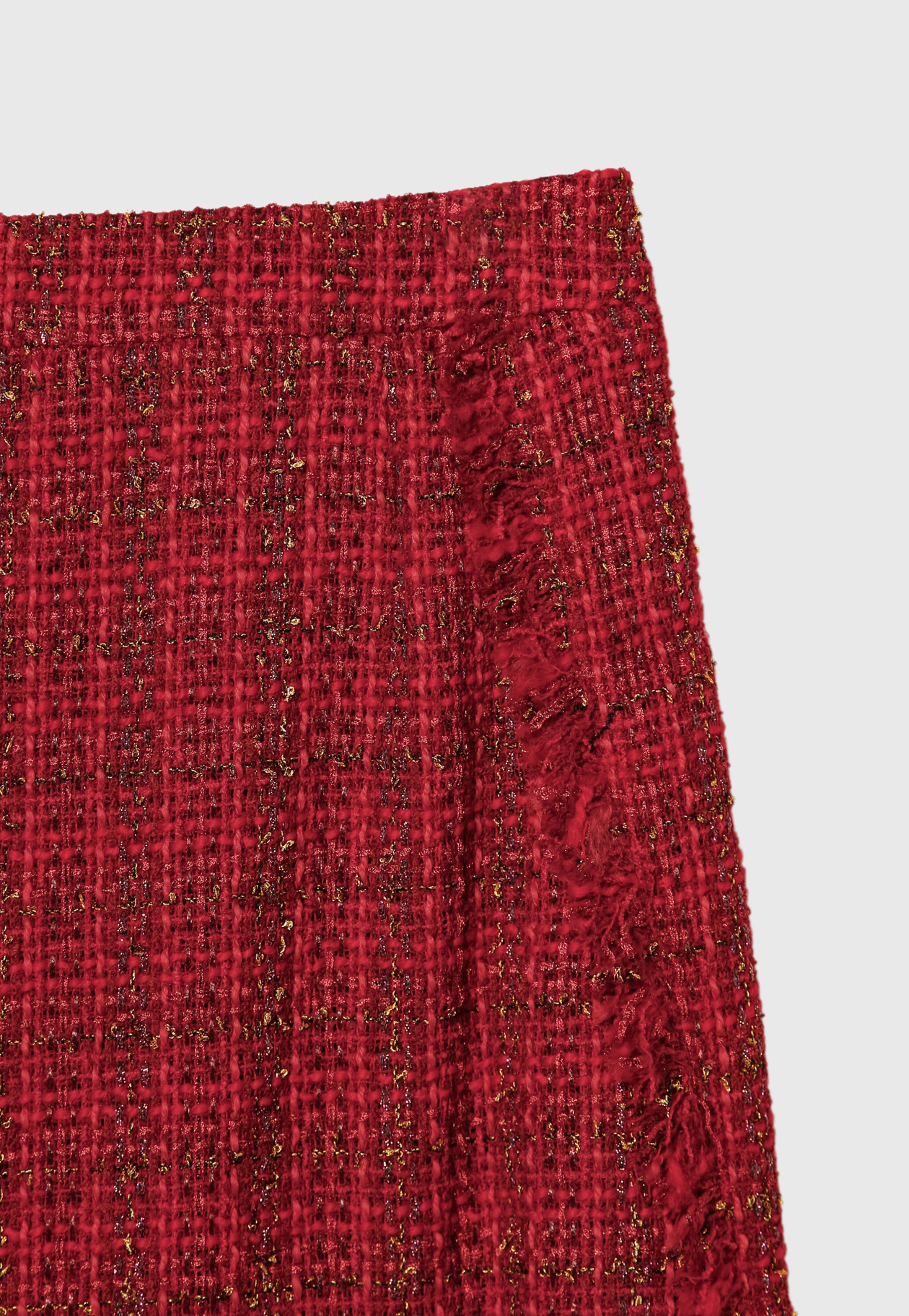 CHECK TWEED SKIRT 詳細画像 Red 8