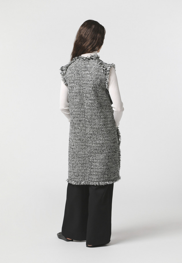 SILVER RIBBON TWEED GILET 詳細画像 Silver 5