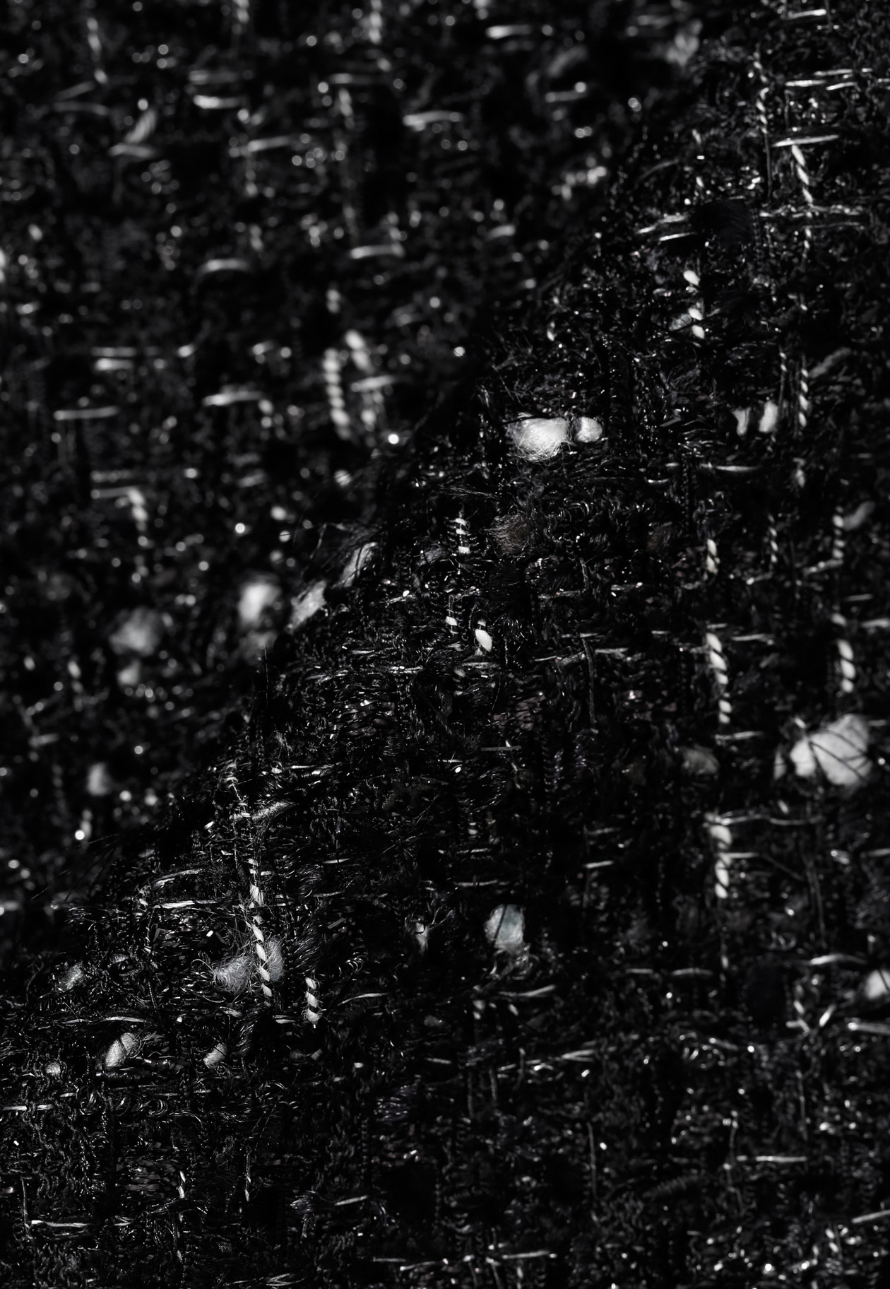 LAME TWEED LONG GILET 詳細画像 Black 12