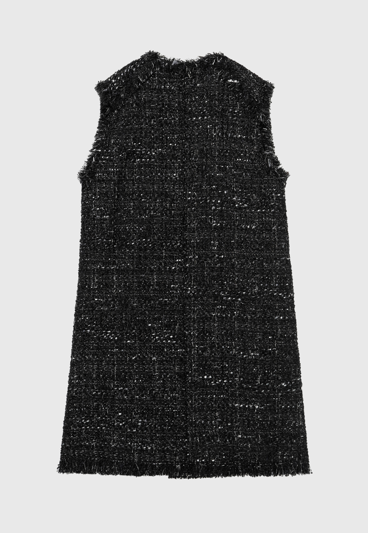 LAME TWEED LONG GILET 詳細画像 Black 8