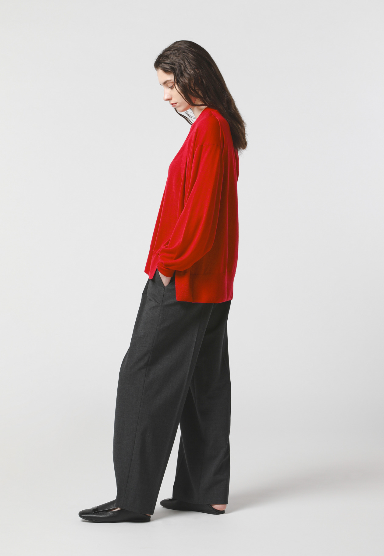 FRONT LAYER CARDIGAN 詳細画像 Red 4