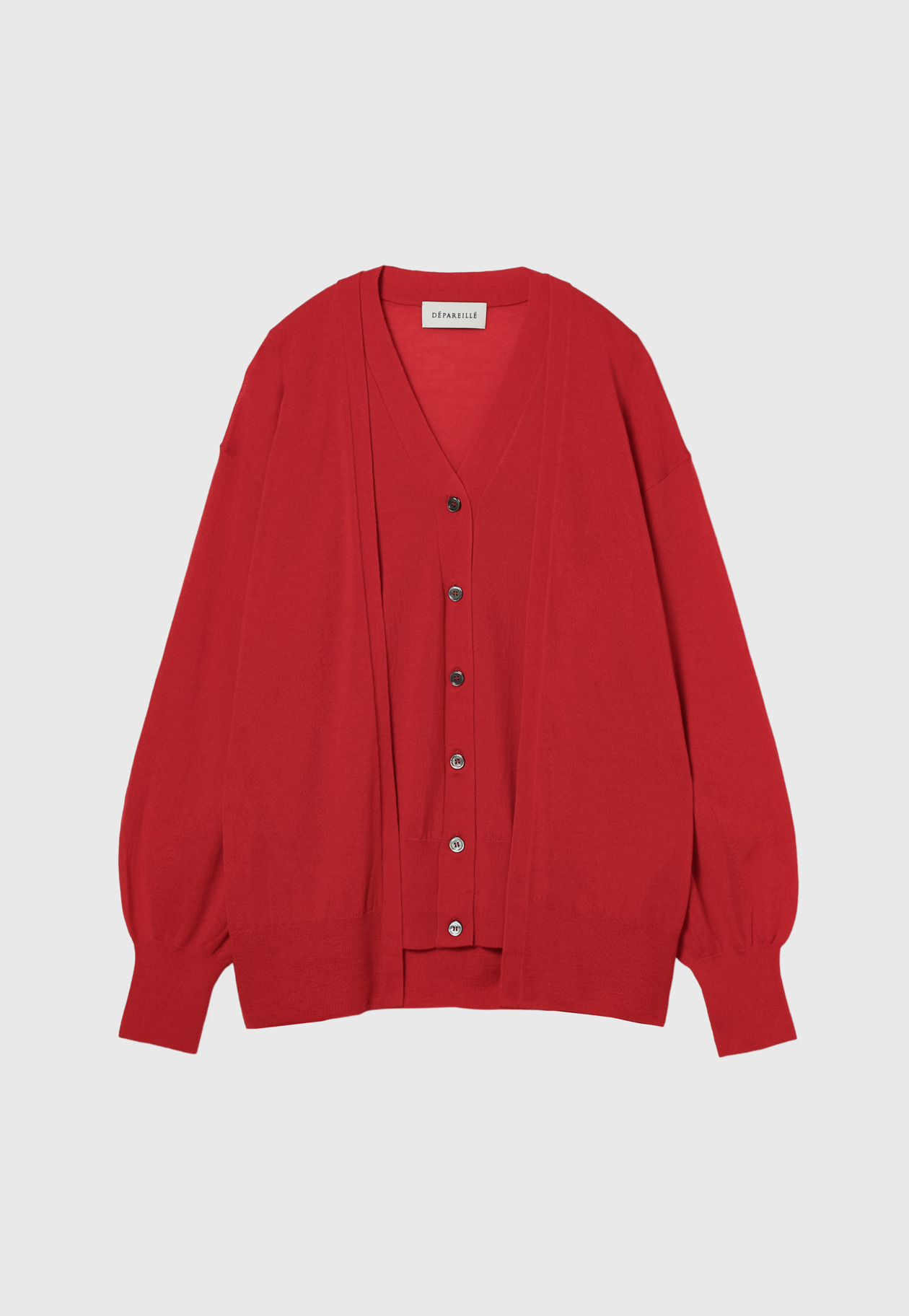 FRONT LAYER CARDIGAN 詳細画像 Red 6