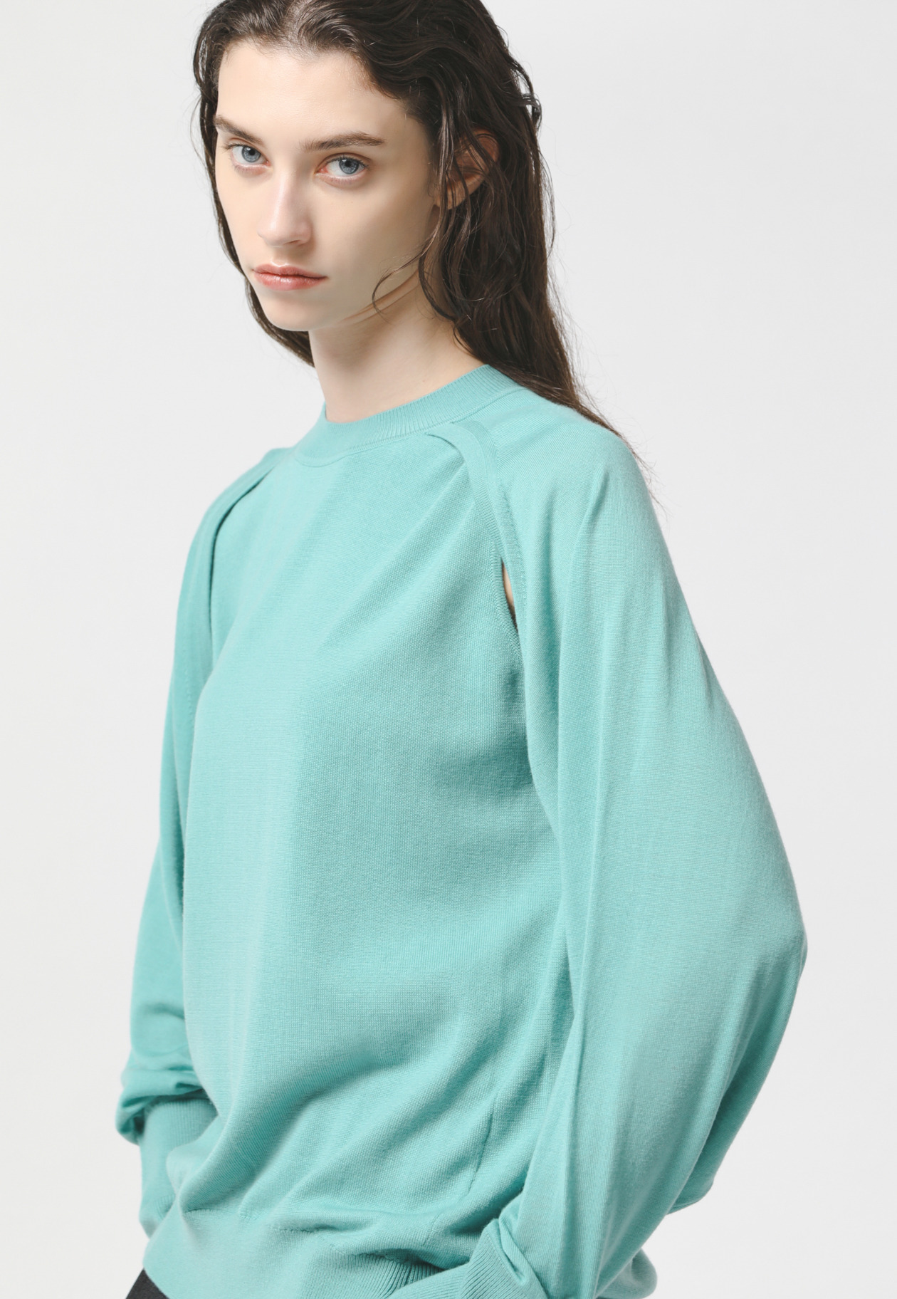 ARRANGEMENT BOLERO KNIT PULLOVER 詳細画像 Mint 3