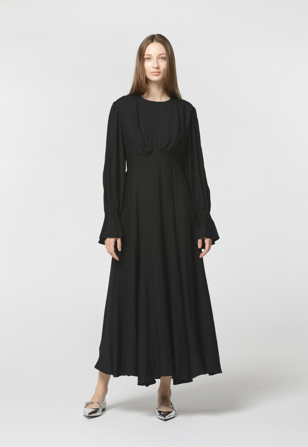 DOT JACQUARD DRESS 詳細画像 Black 1