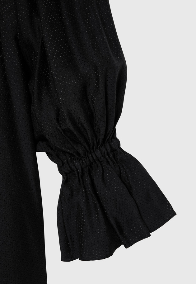 DOT JACQUARD DRESS 詳細画像 Black 9
