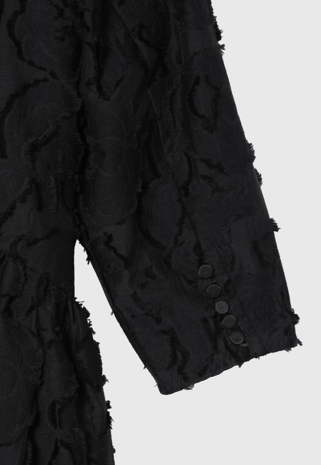 FLOWER CUT JAQUARD DRESS 詳細画像 Black 7