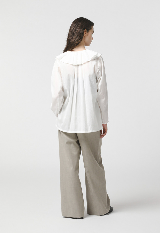 SHEER RUFFLE BLOUSE 詳細画像 OW 4