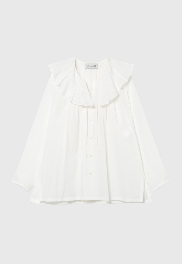 SHEER RUFFLE BLOUSE 詳細画像 OW 7