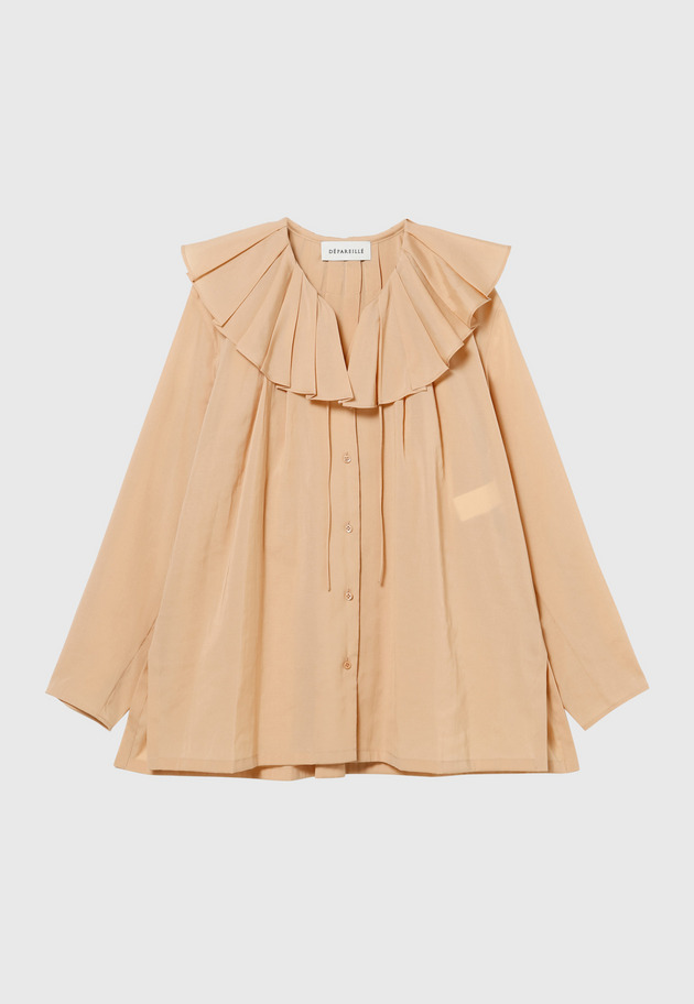 SHEER RUFFLE BLOUSE 詳細画像 OR 1