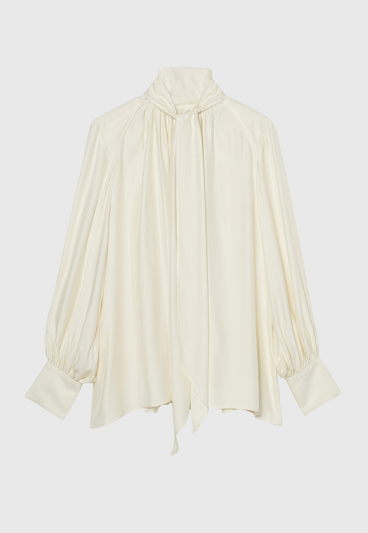 DOT JACQUARD BOWTIE BLOUSE 詳細画像 OW 1