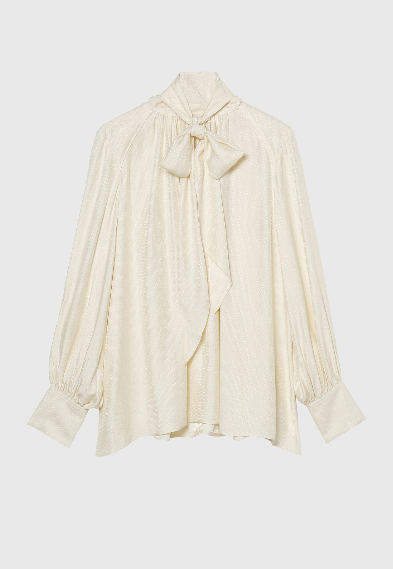 DOT JACQUARD BOWTIE BLOUSE 詳細画像 OW 2