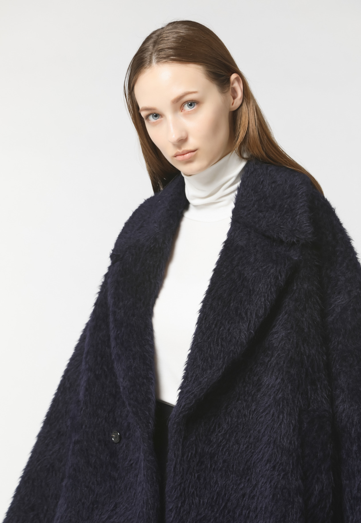 MOHAIR SHAGGY COAT 詳細画像 Navy 3