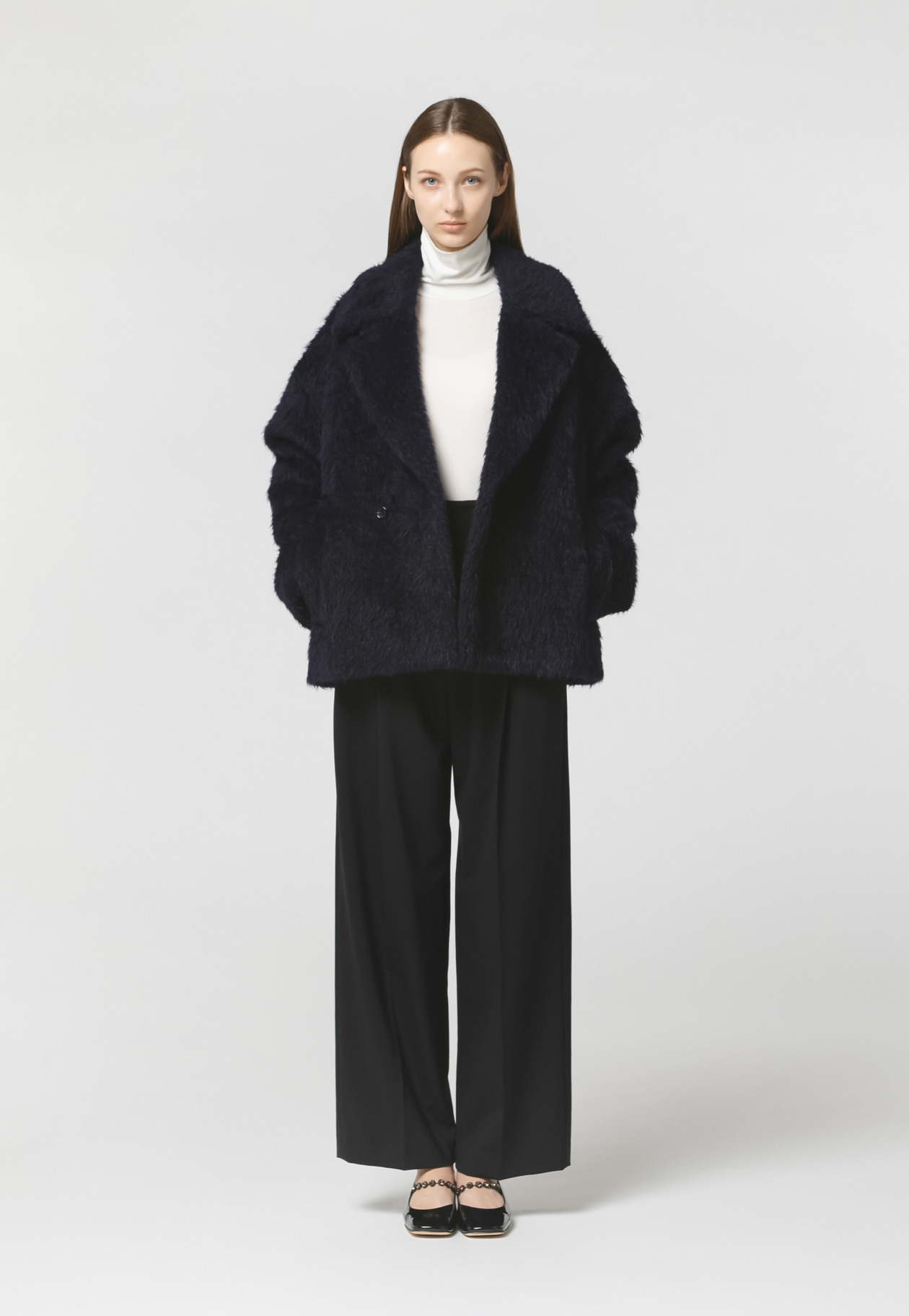 MOHAIR SHAGGY COAT 詳細画像 Navy 4