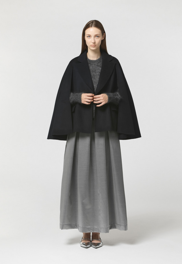 CAPE SLEEVE W FACE JACKET 詳細画像 Black 2