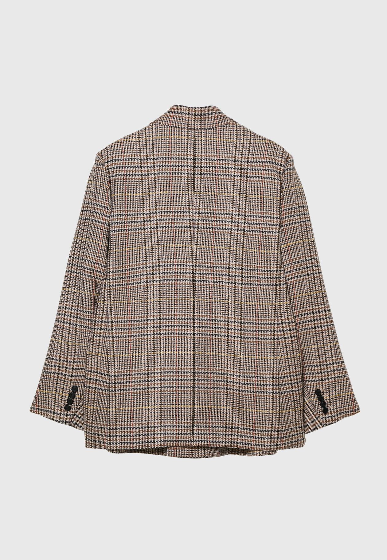 WOOL CHECK LONG JACKET 詳細画像 Beige 7