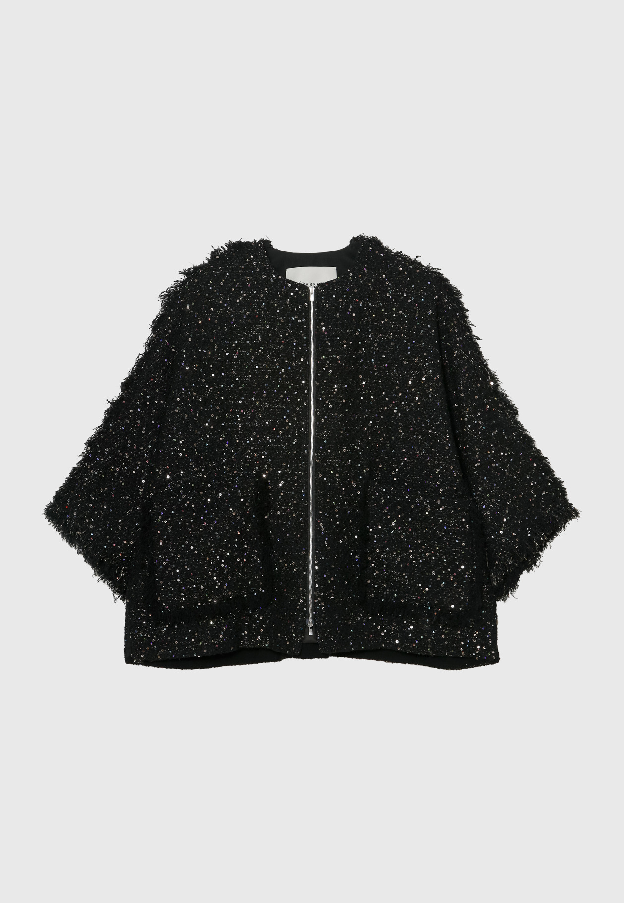 SPANGLE TWEED JACKET 詳細画像 Black 8
