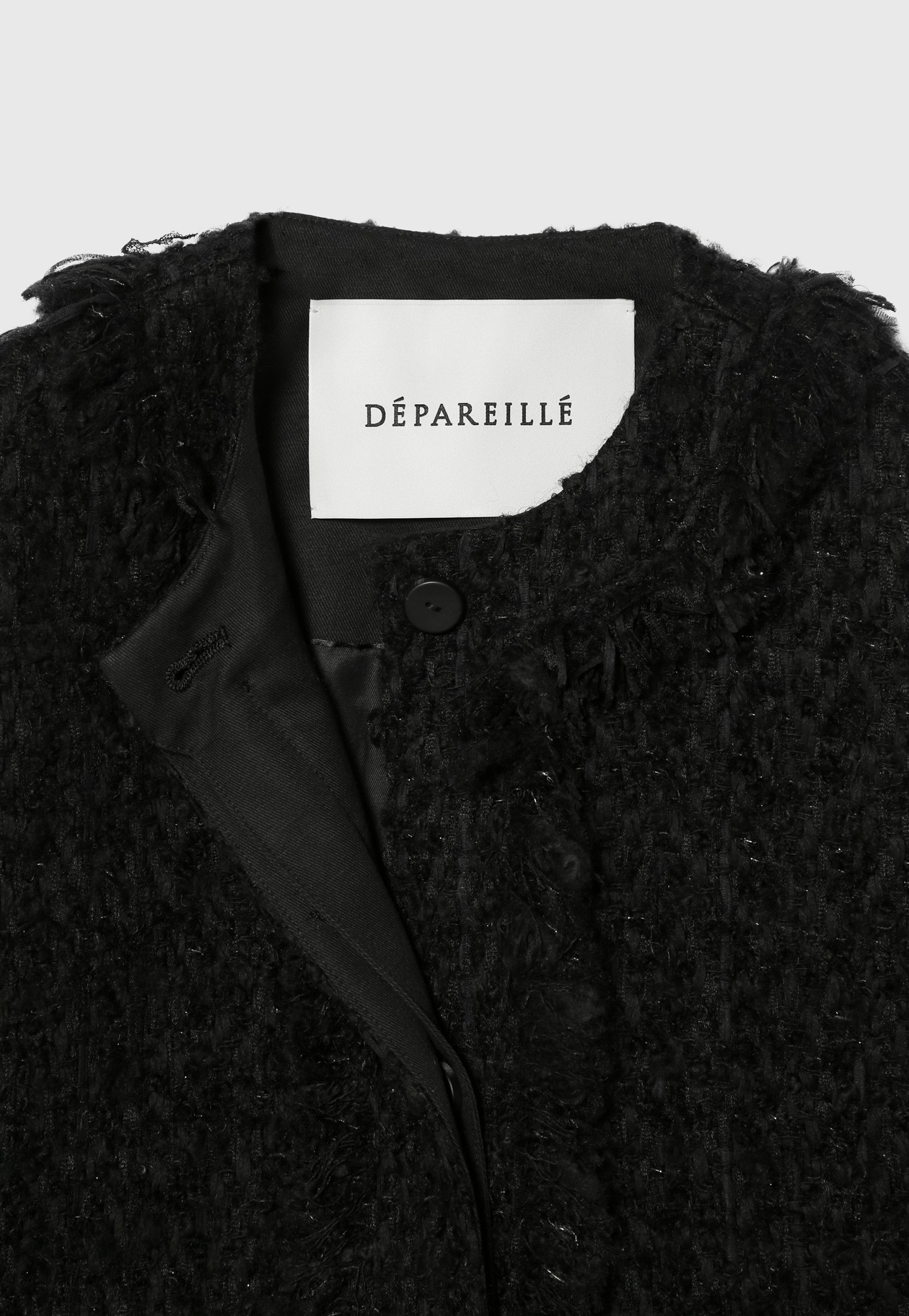 MONOTONE FANCY TWEED JACKET 詳細画像 Black 9
