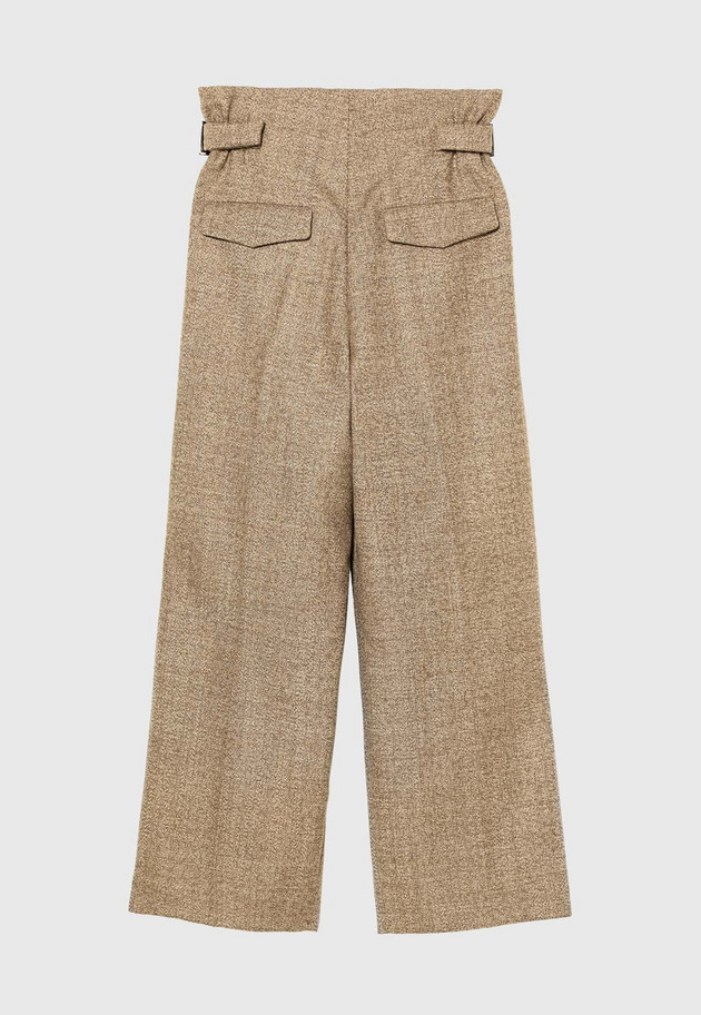 TWEED BELTED PANTS 詳細画像 Beige 2